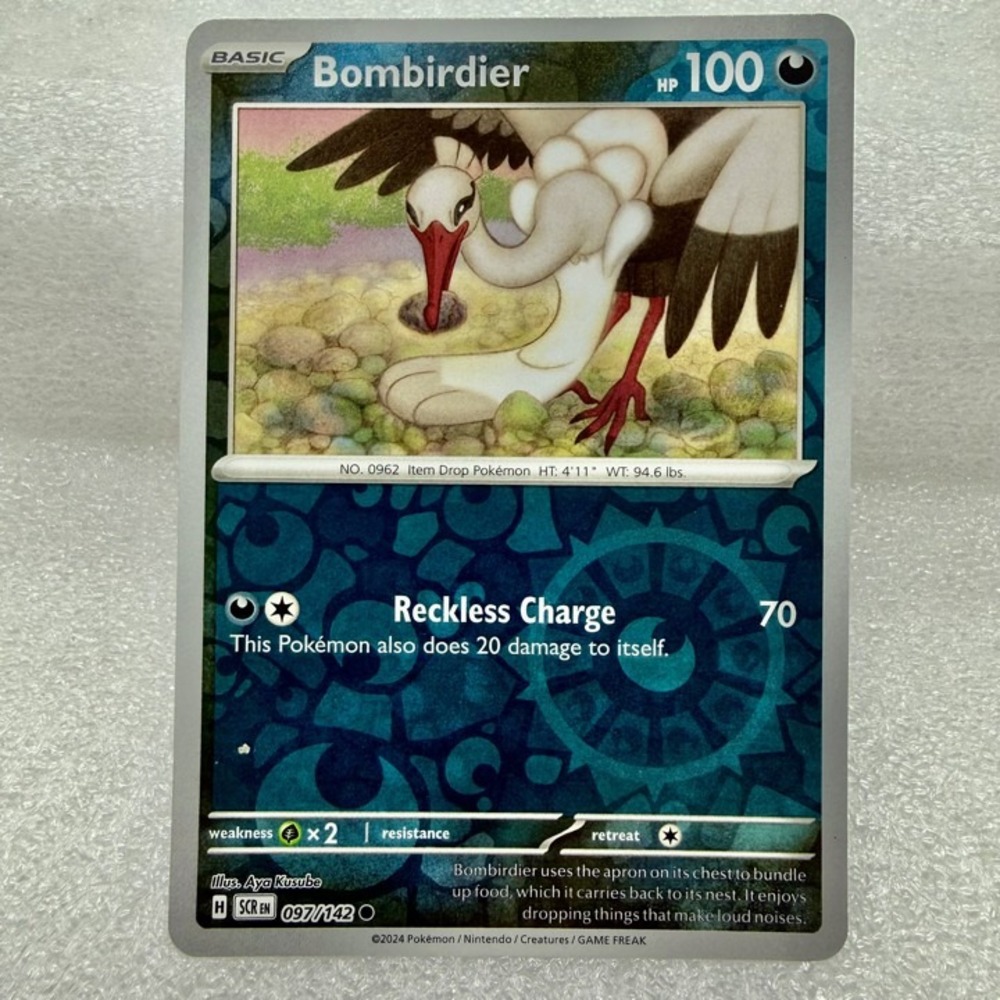 Bombirdier 097/142 Stellar Crown Reverse Holo Pokémon TCG Mint Unplayed